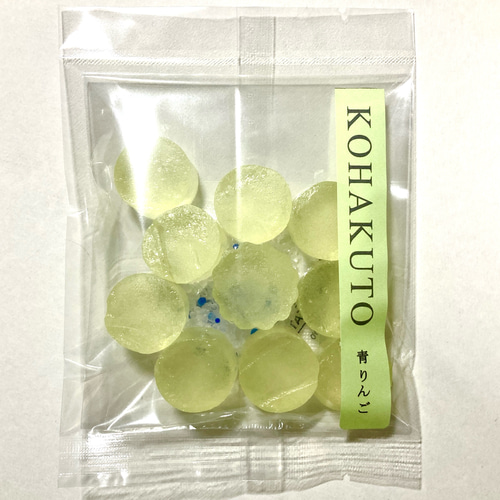 青りんごの琥珀糖 和菓子 虹色雑菓店 通販 16185222｜Creema(クリーマ