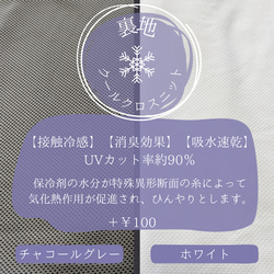 裏地が選べる【保冷剤が入るネッククーラー】羽根柄　クールバンダナ【受注生産】 6枚目の画像