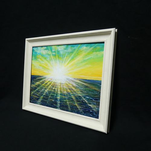 油絵 油彩 油彩画 絵 絵画 【希望の朝】 絵画 HR 通販 16185674