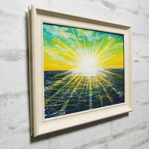 油絵 油彩 油彩画 絵 絵画 【希望の朝】 絵画 HR 通販 16185674