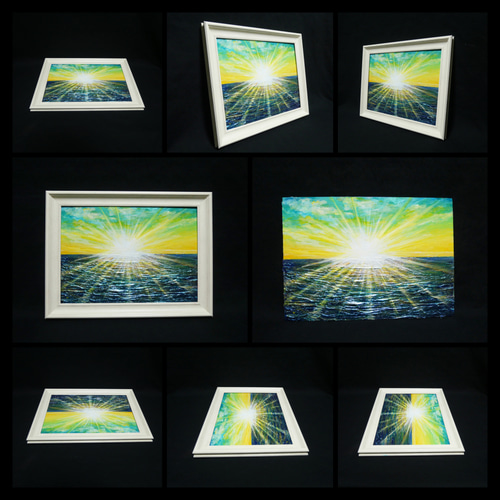 油絵 油彩 油彩画 絵 絵画 【希望の朝】 絵画 HR 通販 16185674