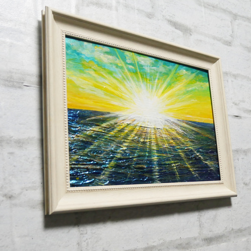 油絵 油彩 油彩画 絵 絵画 【希望の朝】 絵画 HR 通販 16185674