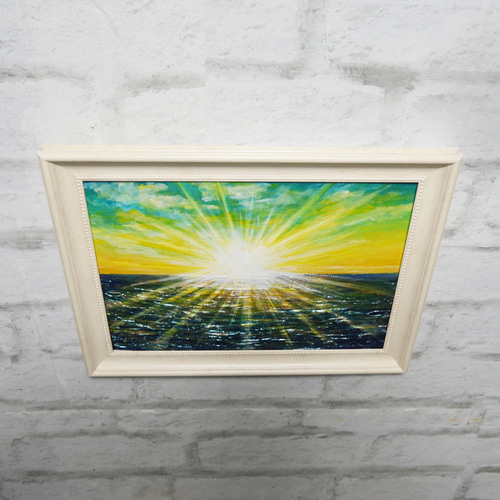 油絵 油彩 油彩画 絵 絵画 【希望の朝】 絵画 HR 通販 16185674