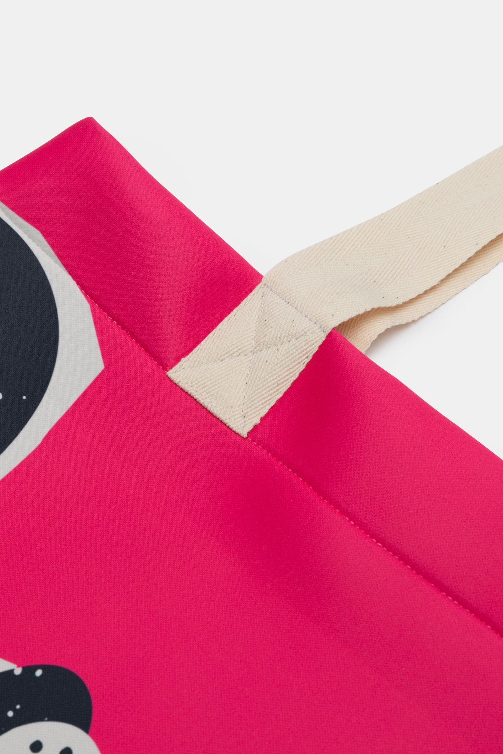 宝石や鉱石のように輝く北欧のカラフルで色鮮やかな花柄や蒼い背景が上品でお洒落 キャンバストートバッグ