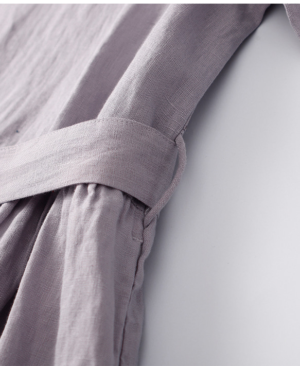 １枚で着れる【薄紫ワンピース】 ﻿大人カジュアルワンピース、夏 5枚目の画像