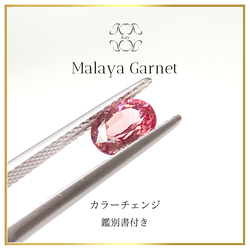 マラヤガーネット　カラーチェンジ　ルース　1.101ct ガーネット　宝石　GEM パイロープ スペサルティン 1枚目の画像