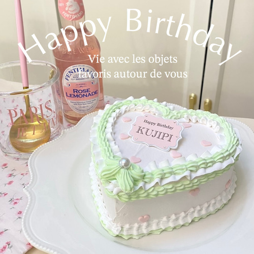 SOLD◇ハンドメイド ファスナーチャーム ケーキショップ ピンク 水色