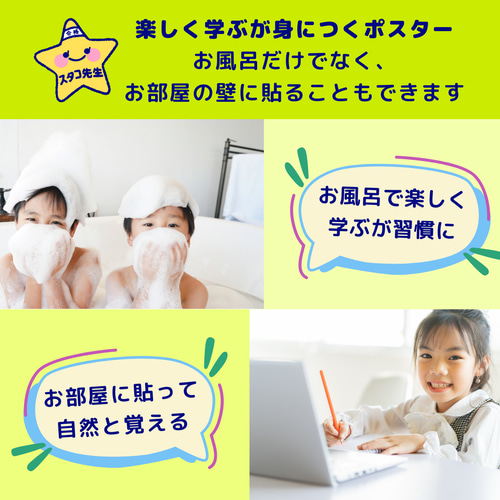 小学校受験 お風呂ポスター 野菜 果物 理科的常識 おもちゃ・人形