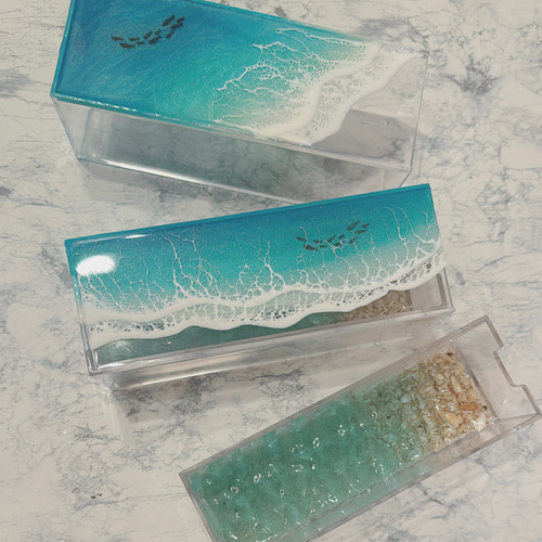 レジンオーシャンアート 2段引出しインテリア♡