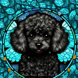 パネル生地 ブロックデザイン生地 ステンドグラス風デザイン トイ