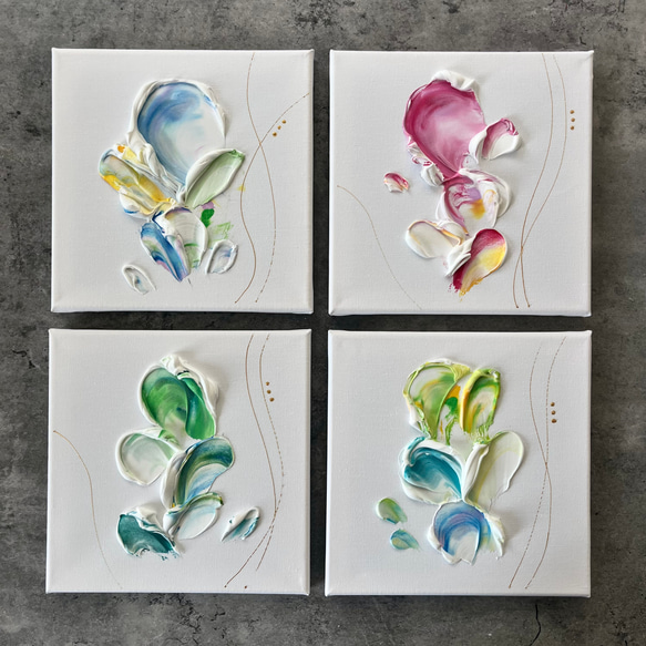 現代アート 3枚セット テクスチャーアート モダン 絵画 抽象画