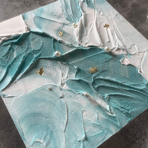 モダンアート　2枚セット　25×25㎝　現代アート　テクスチャーアート　抽象画 モダンアート 2枚セット 25×25㎝ 現代アート テクスチャーアート