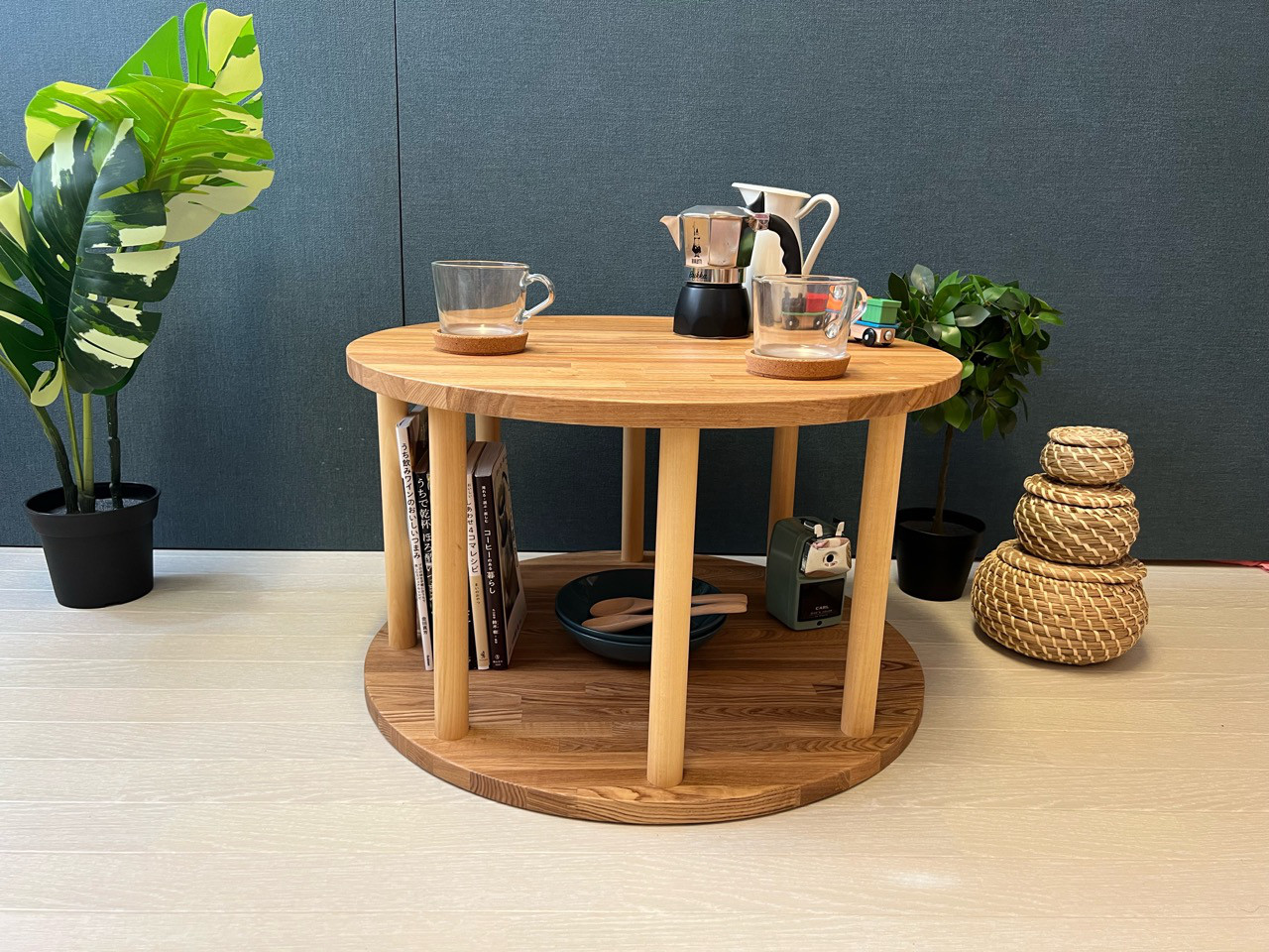 【送料無料】 サイドテーブル 柱形 ドラムテーブル 30cm 37cm タモ 送料無料】 サイドテーブル 柱形 ドラムテーブル 30cm 37cm タモ 小物