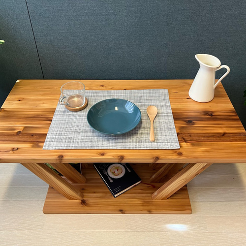 送料無料】 ローテーブル 長方形 格子脚 90cm 60cm 45cm 収納