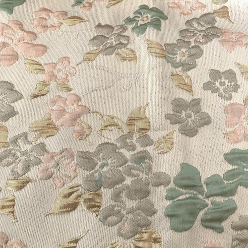 ベージュ☆ジャガード03 生地 布 素材 輸入生地 インポート  