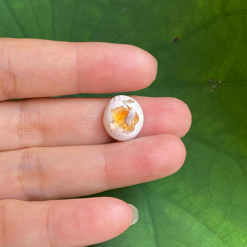 カンテラオパール／モカ色／穴あき／ブレスのトップにも使える♡ 8/11 22時販売】【メキシコ産】カンテラオパール 14.581ctルース