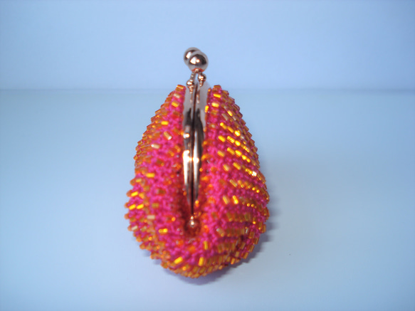 Beaded Purse 色遊び (S) --Pink x Orange-- C 2枚目の画像