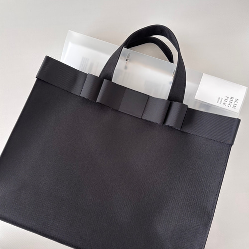 A4ファイル対応】黒サブバッグ お受験サブバッグ パソコンバッグ サブ