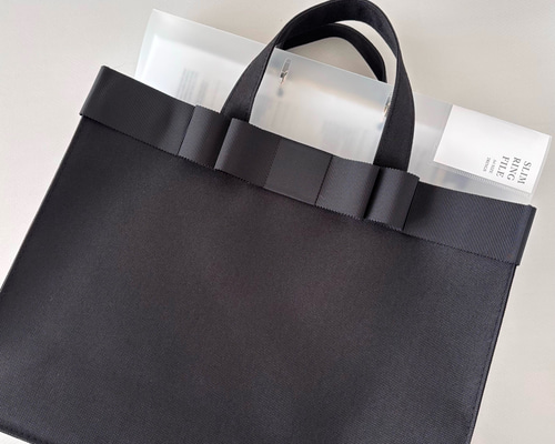 A4ファイル対応】黒サブバッグ お受験サブバッグ パソコンバッグ サブ