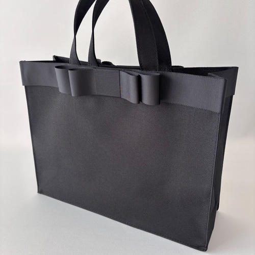 即納【A4ファイル対応】黒サブバッグ お受験サブバッグ パソコンバッグ