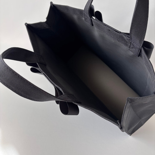 即納【A4ファイル対応】黒サブバッグ お受験サブバッグ パソコンバッグ