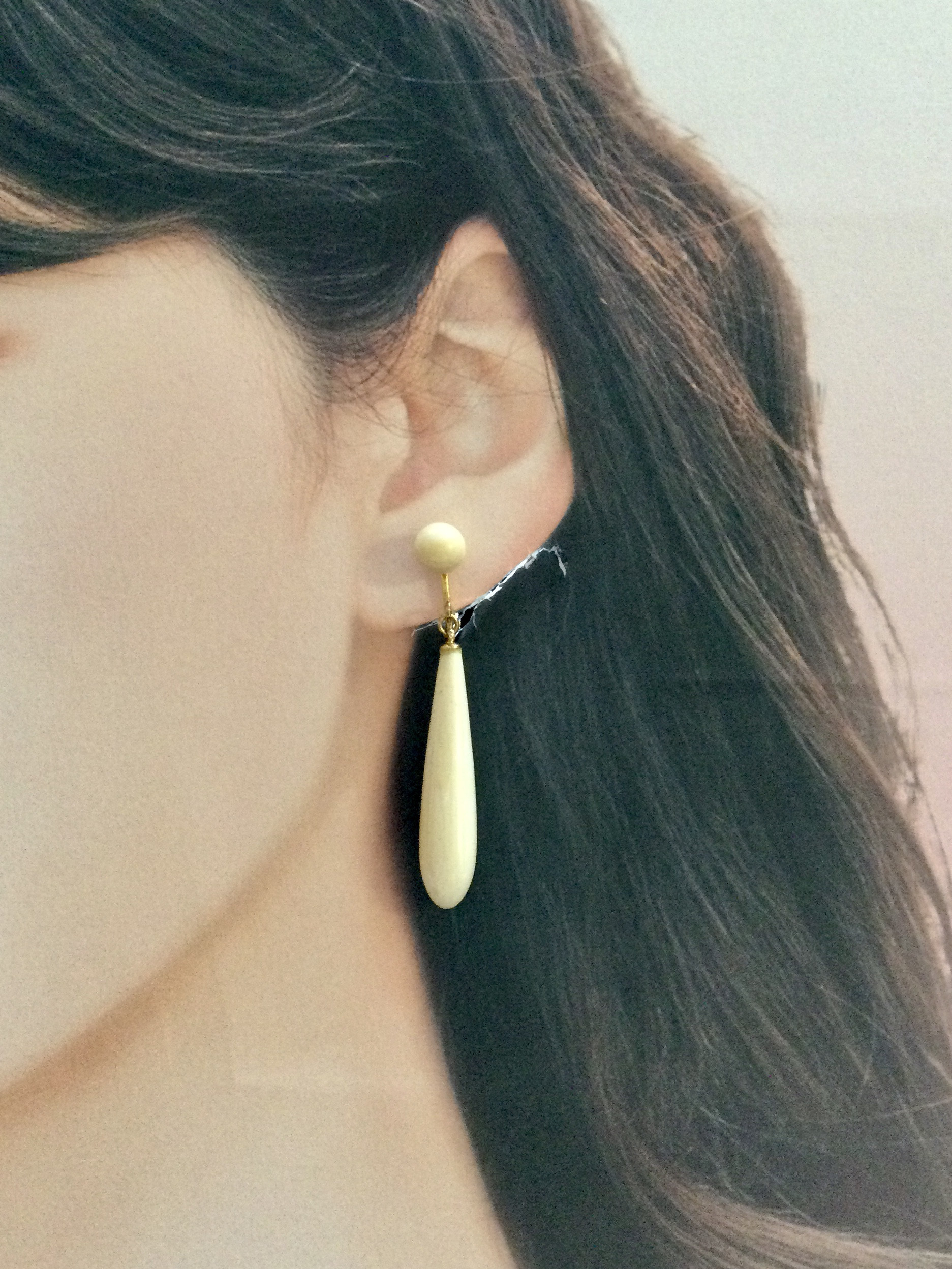 ☆本象牙イヤリング　※A-68