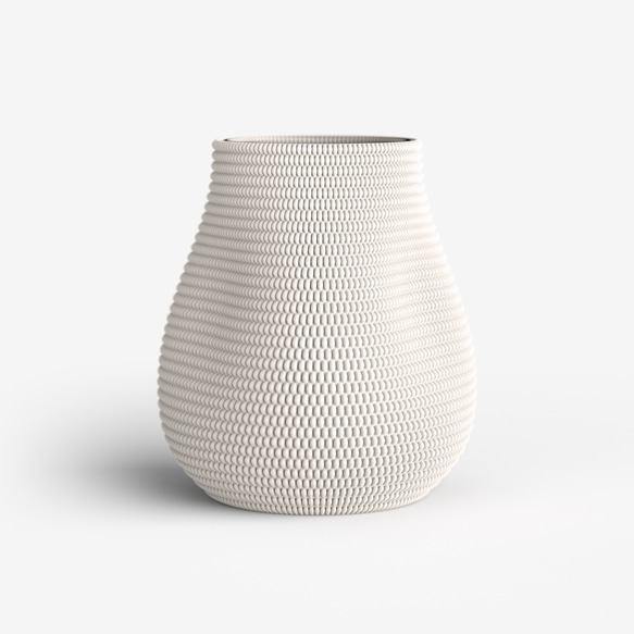 モダンデザインのアート花瓶 / 3dプリント製フラワーベース / オリジナルギフト / Weave Vase 01 10枚目の画像