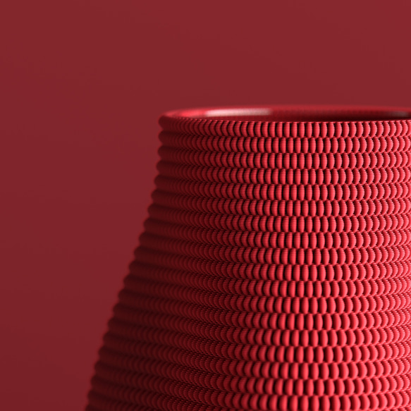 モダンデザインのアート花瓶 / 3dプリント製フラワーベース / オリジナルギフト / Weave Vase 01 3枚目の画像