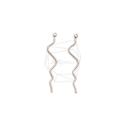 PDT-2707-R【4個入り】カーブワイヤーペンダント /Curve Wire Pendant 1枚目の画像