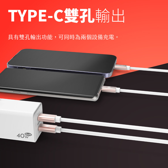 Meet Mind 雙PD GaN 40W USB-C to Lightning MFI 1.2M快速充電組 第7張的照片