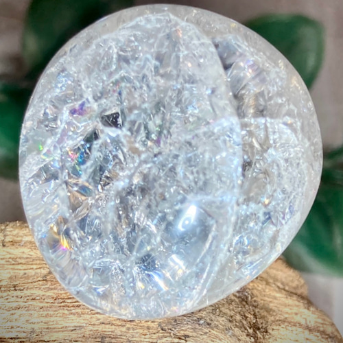 クラック水晶✨ レインボー タンブル 爆裂水晶 クリスタル 原石 天然石 ...