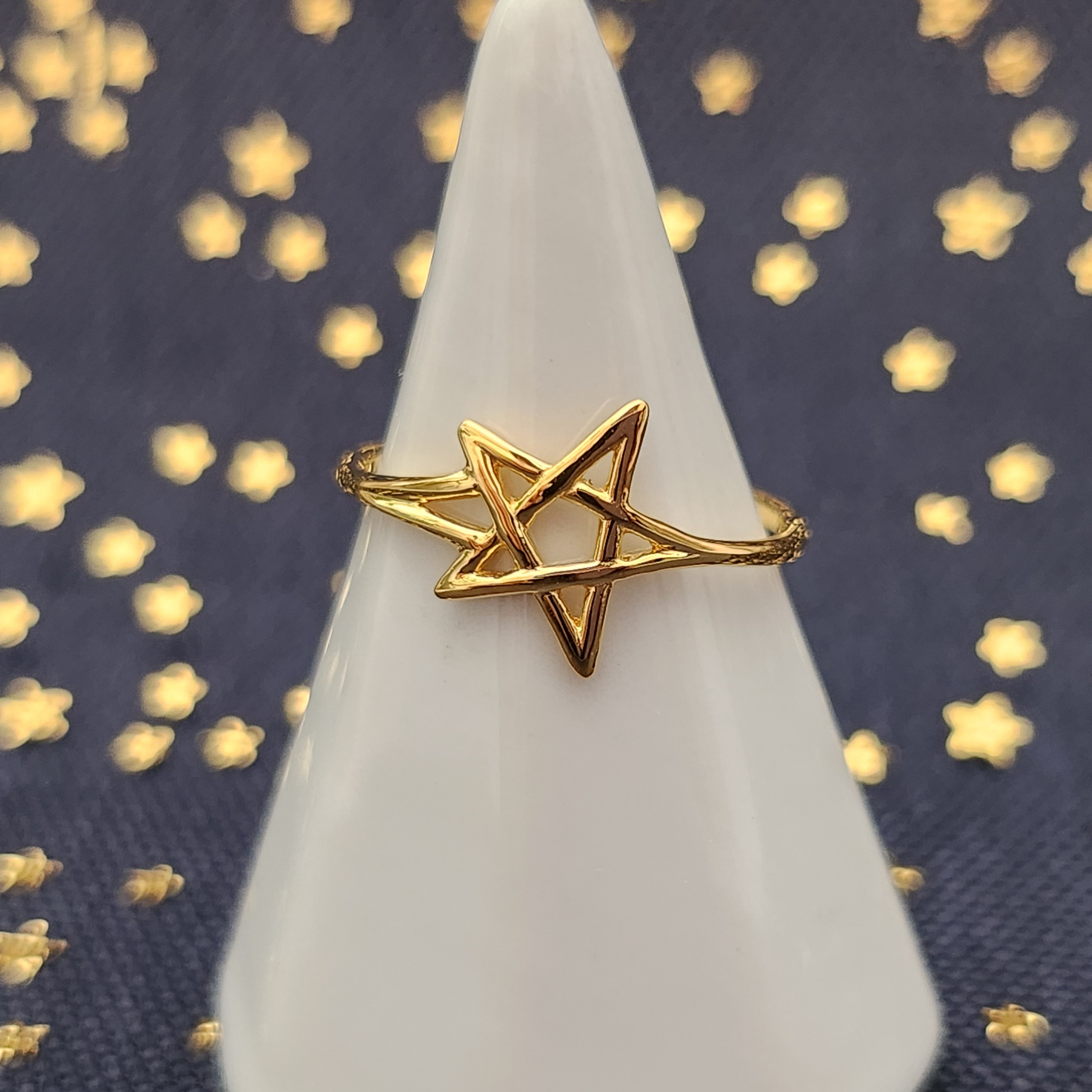 ☆星ゴールドリング＜SV925＞H091R 4,488円