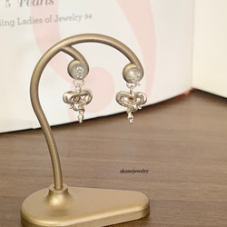 H様オーダーメイドボールパイソンのピアス 5枚目の画像