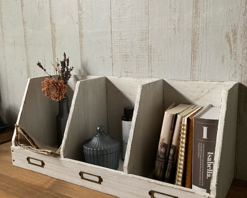 見せる収納ラック シャビーシック アンティーク風 棚・シェルフ