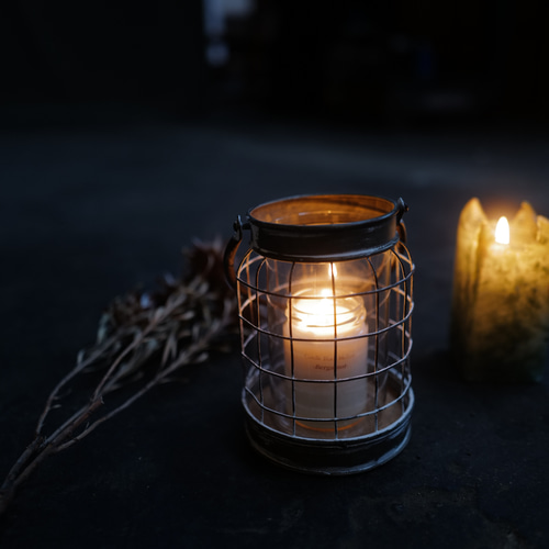 Shabby Candle Lantern キャンドルランタン アンティーク