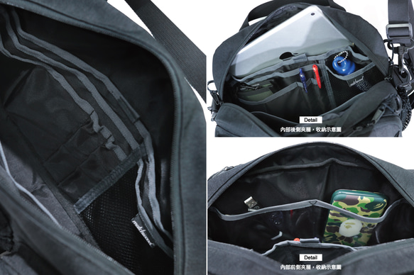 防水 Chaser Shoulder Bag 多功能 高收納 隨身包 小包 側背 第9張的照片