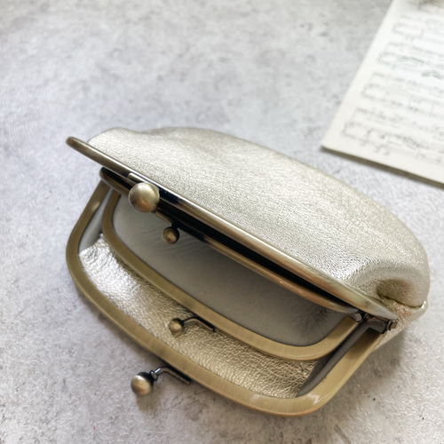 ☆新品・未使用☆　がま口財布　ゴールド がま口 財布 本革 金運 ゴールド がま口財布 開運 金色 日本製 小銭
