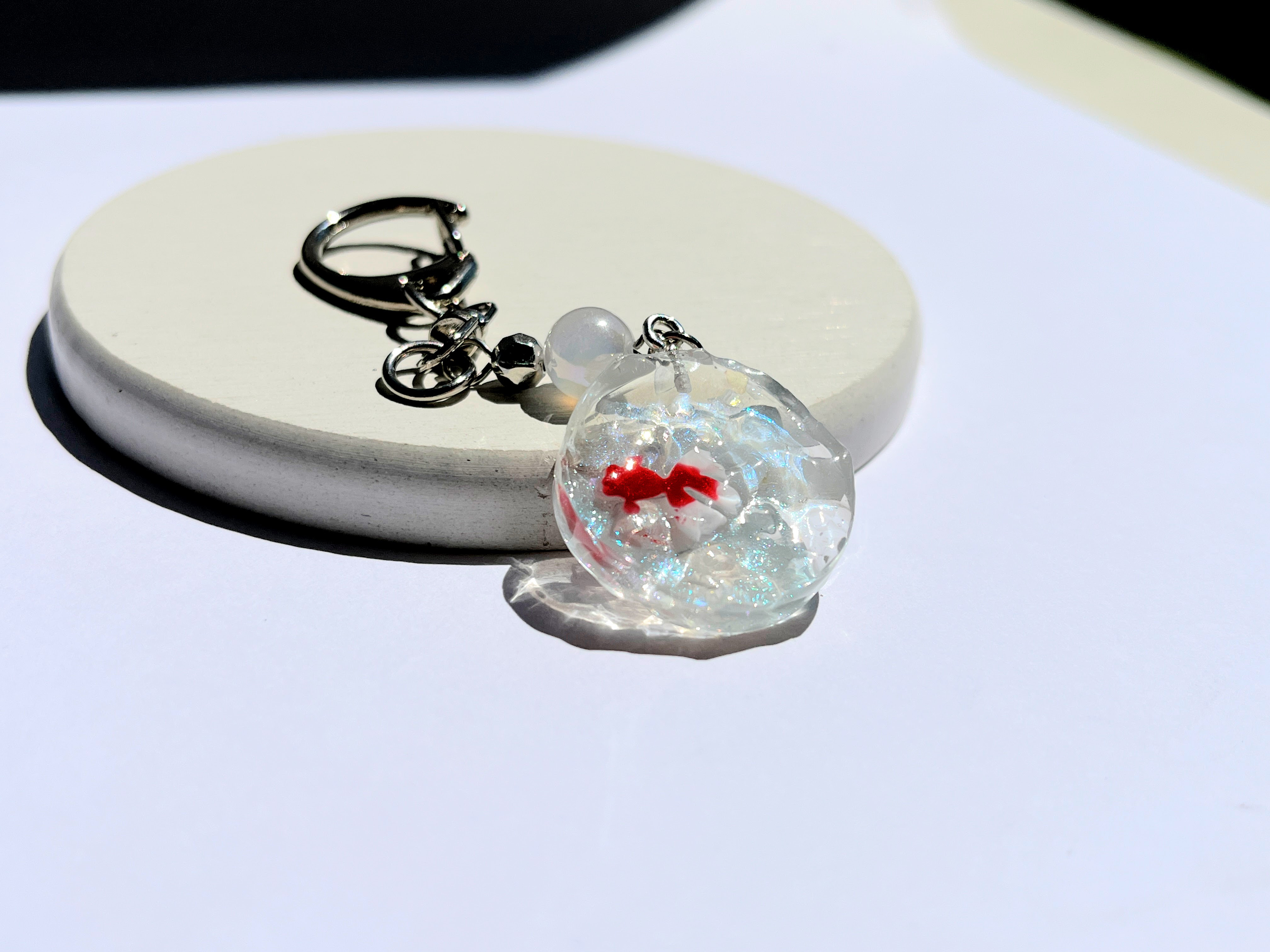 金魚キーホルダー レジン