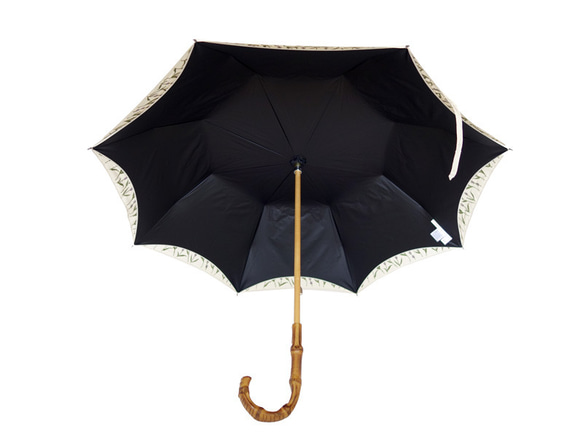 CLASSICO 完全遮光　ラベンダー　刺繍　晴雨兼用　遮光100% 日傘　かわず張り　プレゼント 5枚目の画像