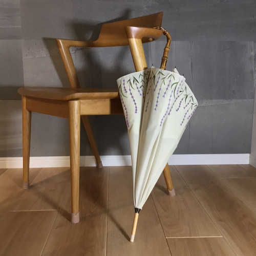 CLASSICO 完全遮光 ラベンダー 刺繍 晴雨兼用 遮光100% 日傘