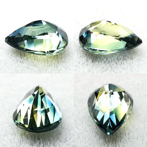 天然バイカラーサファイア（日独ソ付） 0.61ct / sun0702b 指輪