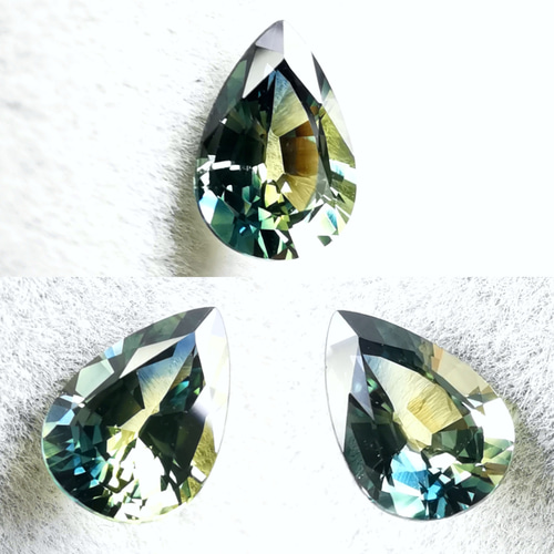 天然バイカラーサファイア（日独ソ付） 0.61ct / sun0702b 指輪