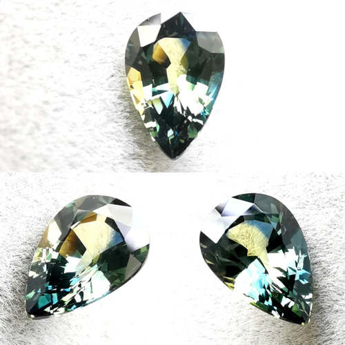 天然バイカラーサファイア（日独ソ付） 0.61ct / sun0702b 指輪