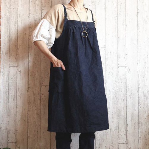 エミ emmi ギャザーフォルムワンピース （BLU） -ファッション