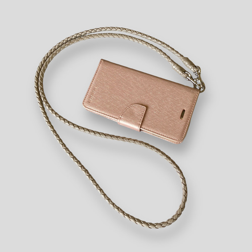 本革 ショルダーストラップ 3色 ファッショナブル 編み込み スマホ