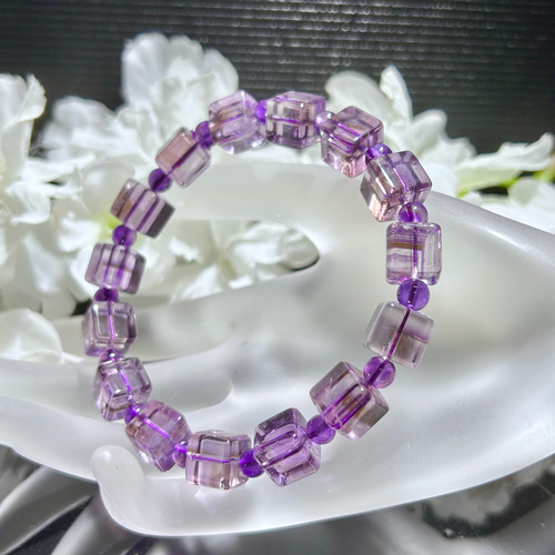 ルチルクオーツパワーストーンブレスレット内径約17cm