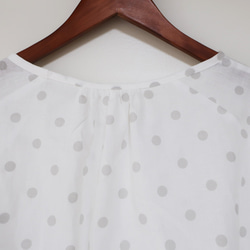 整潔的圓點襯衫❣️插肩襯衫（免費/圖案） 第8張的照片