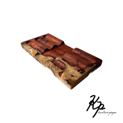 497 ペントレイ 花梨瘤紅白 ペンケース kentaro-papa 通販