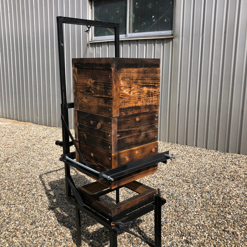 日本蜜蜂 持ち上げ機対応型 重箱用巣箱台 29cm用 ハウス・小屋 まめし