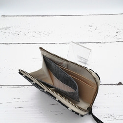 コンパクト財布　ミニ財布  コンパクトＬ字ファスナー財布     軽い財布 5枚目の画像